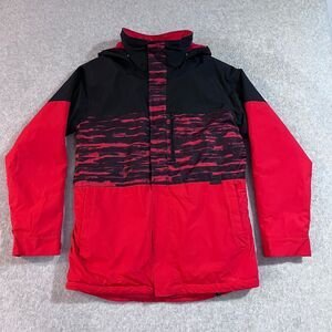 Burton Dry Ride Ski Snowboard Jacket Youth XL 18 Tiger Stripe Red Black